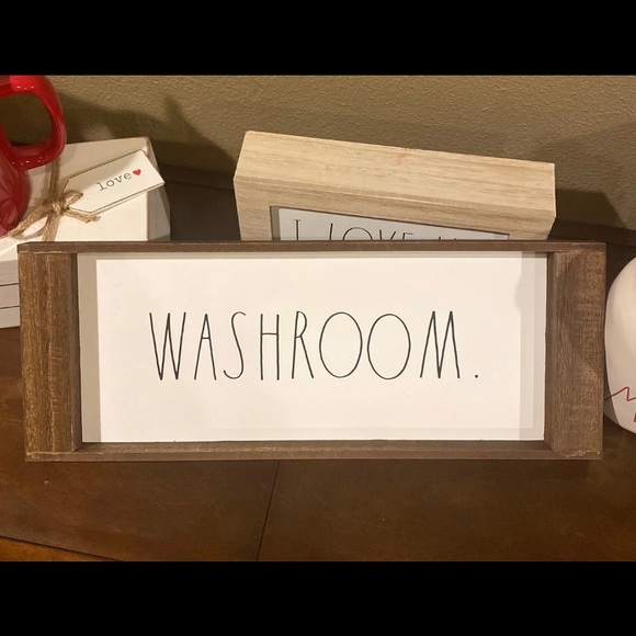 Rae Dunn Other - Brand New Rae Dunn Washroom Sign